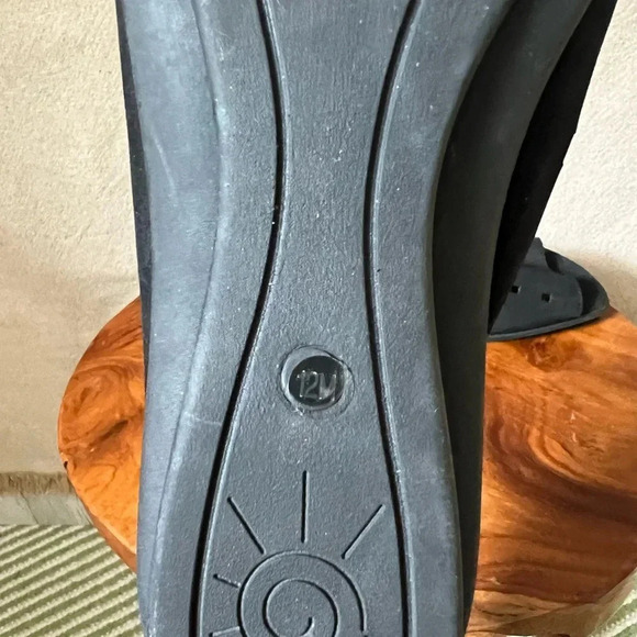 Sesto Meucci Evonne Black Nubuck Shoe Leather Open Toe Slip On Size 12 - Picture 10 of 12